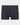 Cotton Stretch Mens Trunk in NAVY/WHITE. Flat lay front view