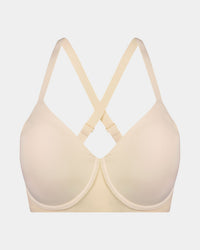 Comfit Collection Contour Bra in NOVELLE PEACH. Flat lay back view