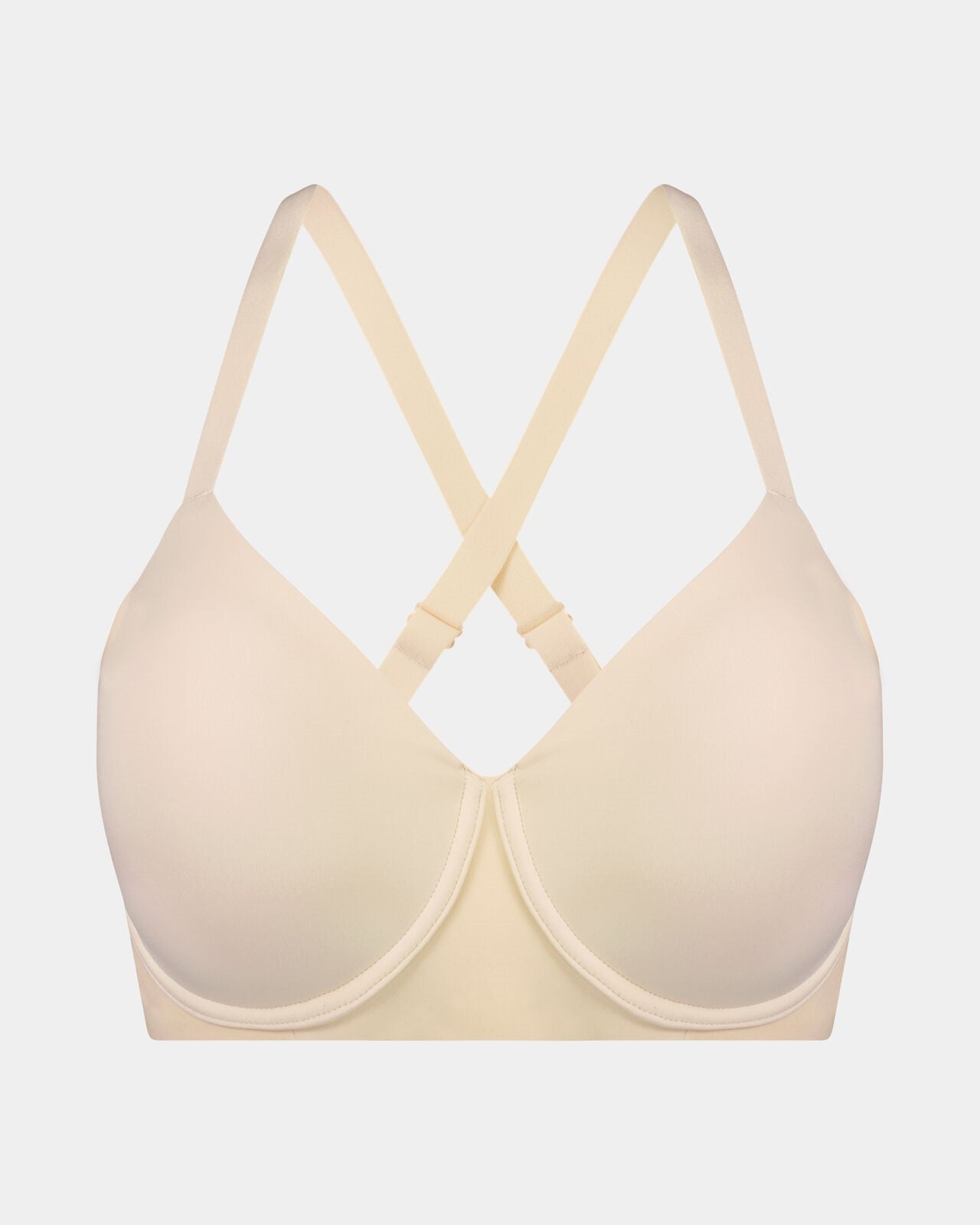 Comfit Collection Contour Bra in NOVELLE PEACH. Flat lay back view