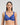 Model wears Intrigue Contour Bra in DAZZLING BLUE. On body front view