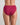 Model wears Body Cotton High Cut Brief in BEAUJOLAIS. On body back view