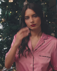 model-poses-in-holly-silk-pjs