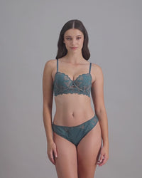 model-poses-in-blue-lingerie-set