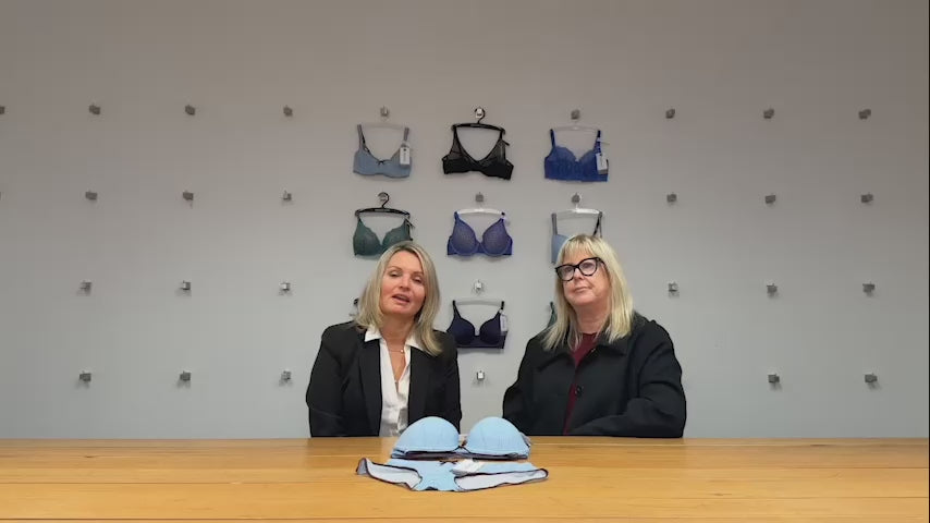 video of ceo and head of design introducing the harmony bra range