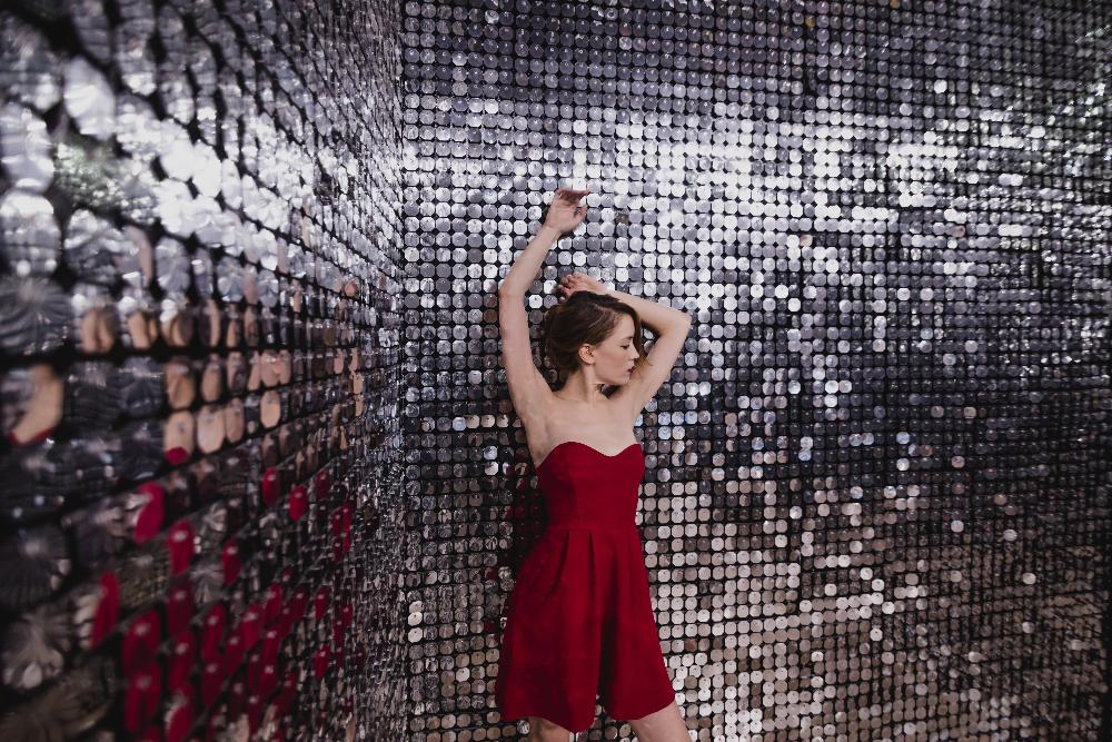 womens-party-fashion-in-sequin-room